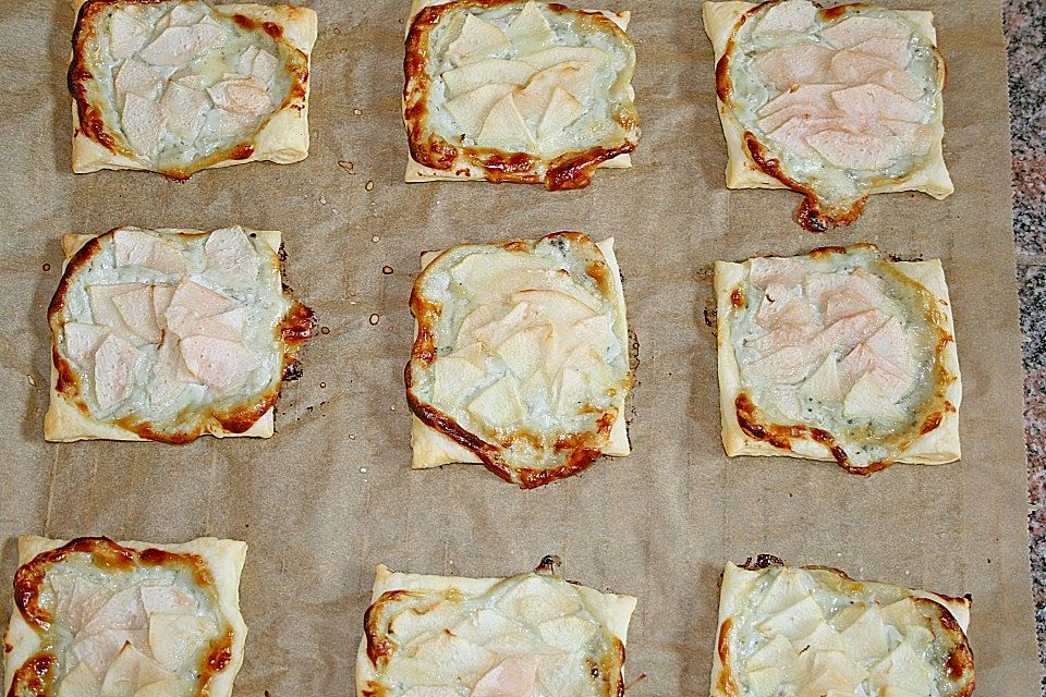 Birnen - Roquefort - Tartelettes