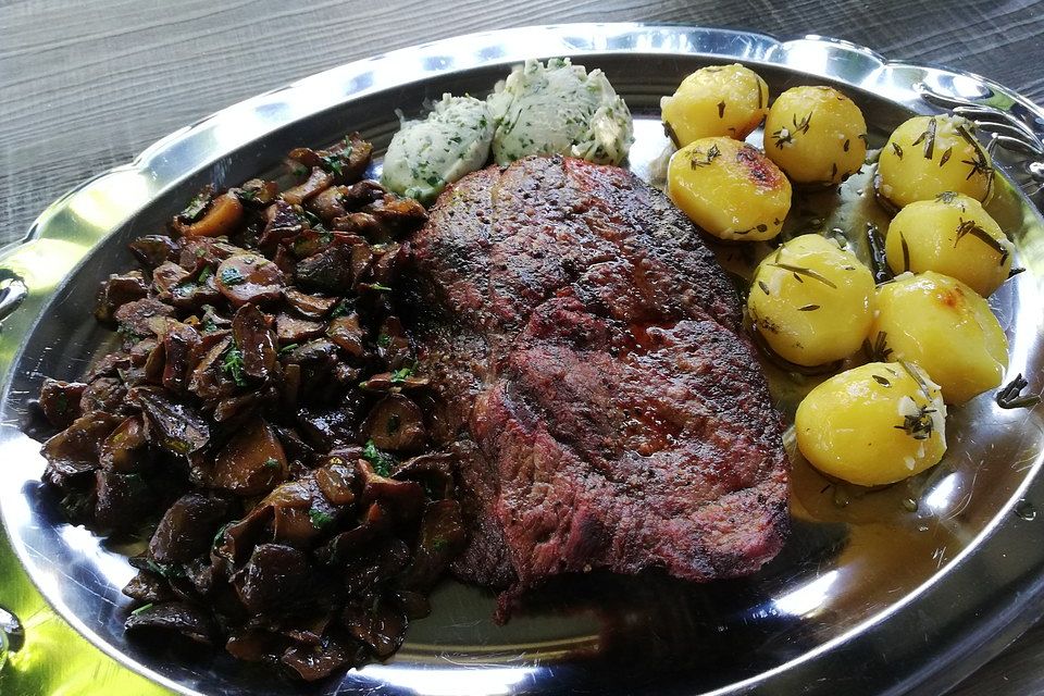 Axels gegrillte Rindersteaks