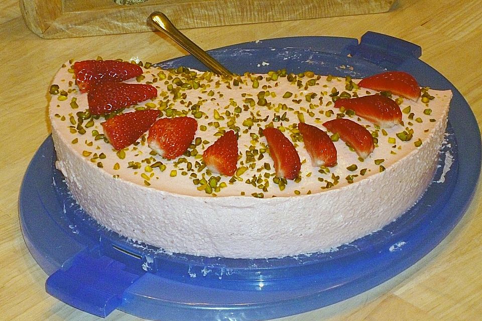 Pfirsich - Joghurt Torte mit Vanillehauch