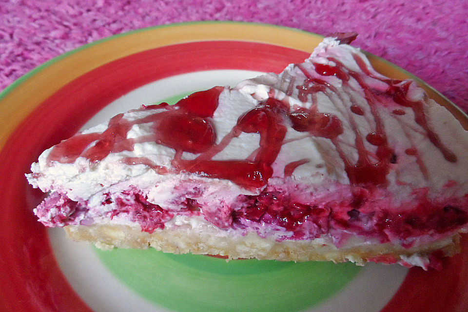 Pfirsich - Joghurt Torte mit Vanillehauch