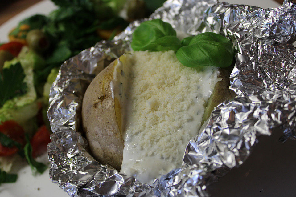 Backkartoffeln mit Gorgonzola-Creme