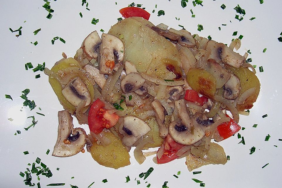 Champignon - Kartoffelpfanne