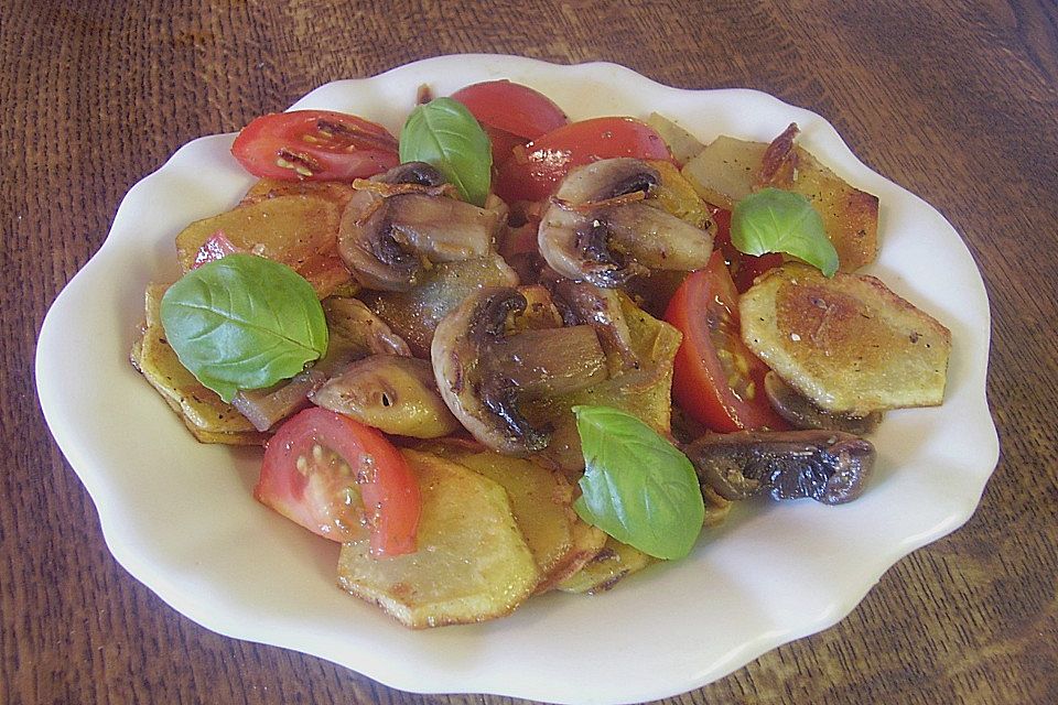 Champignon - Kartoffelpfanne