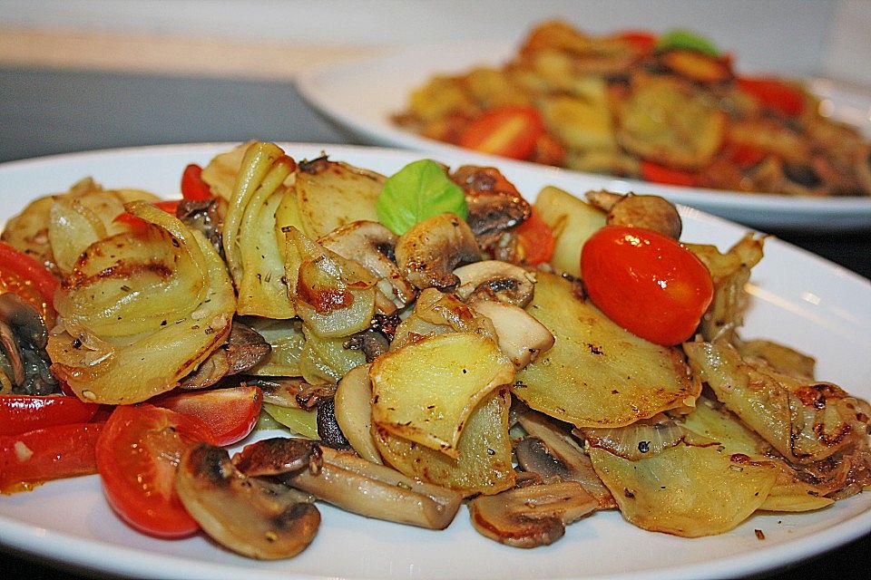 Champignon - Kartoffelpfanne