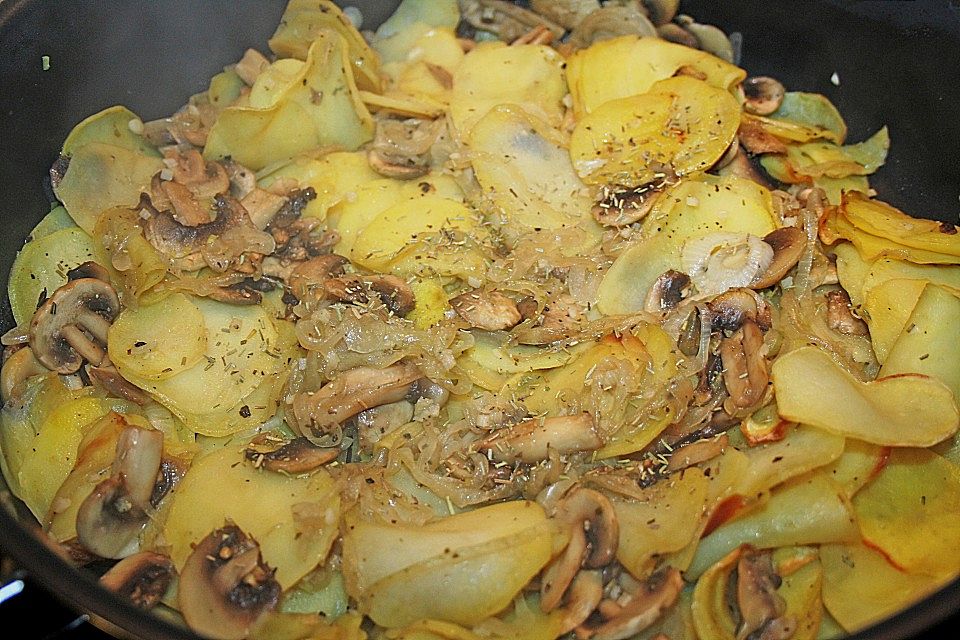 Champignon - Kartoffelpfanne