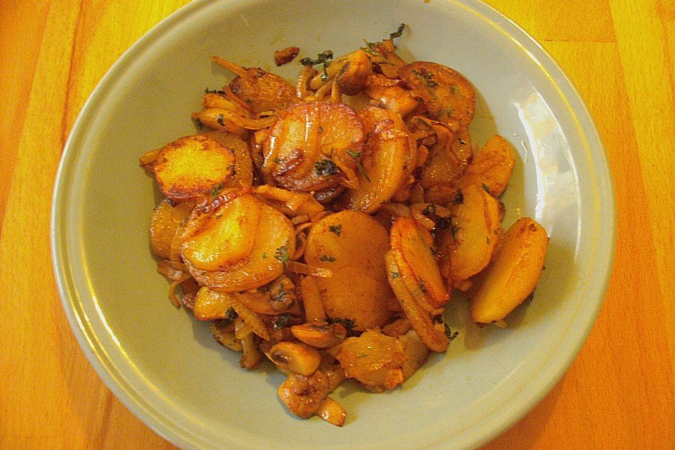 Champignon - Kartoffelpfanne