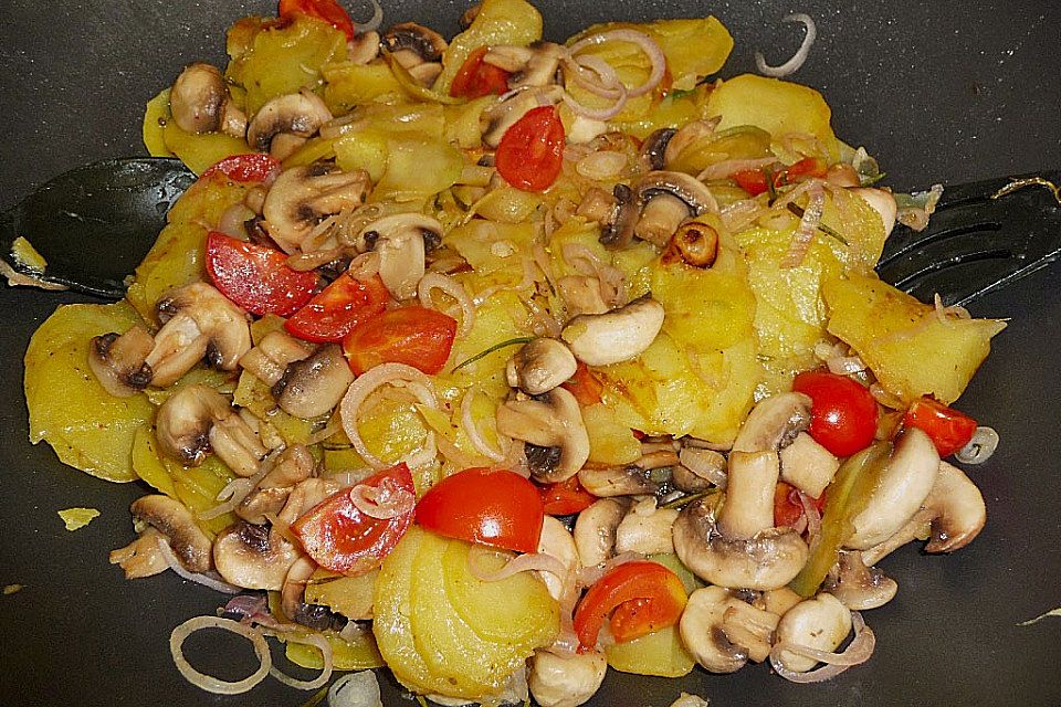 Champignon - Kartoffelpfanne