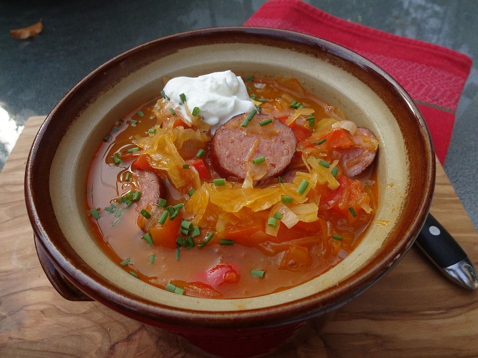Herzhafte Sauerkrautsuppe von Koelkast | Chefkoch