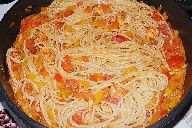Mediterrane Sauce mit Flusskrebsschwänzen von eichkatzerl| Chefkoch
