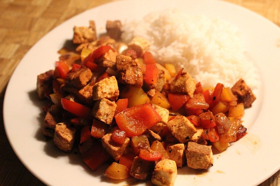 Tofu - Paprikapfanne