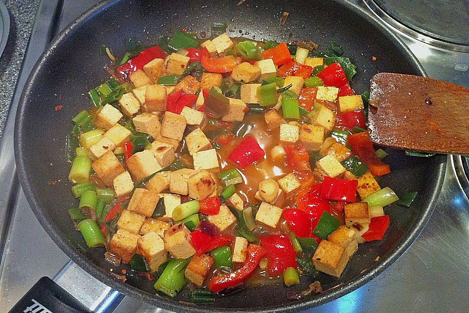 Tofu - Paprikapfanne