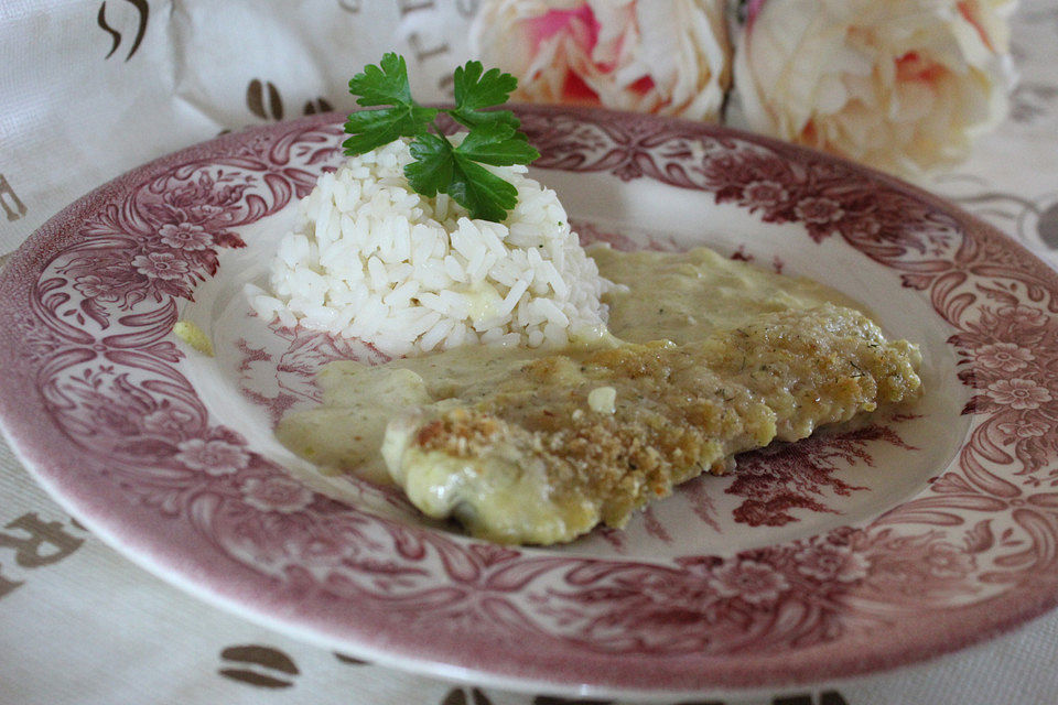 Fischfilet in Senfrahm