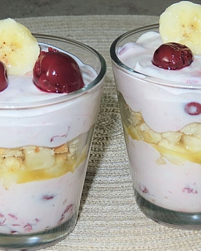 Bananen - Joghurt - Dessert