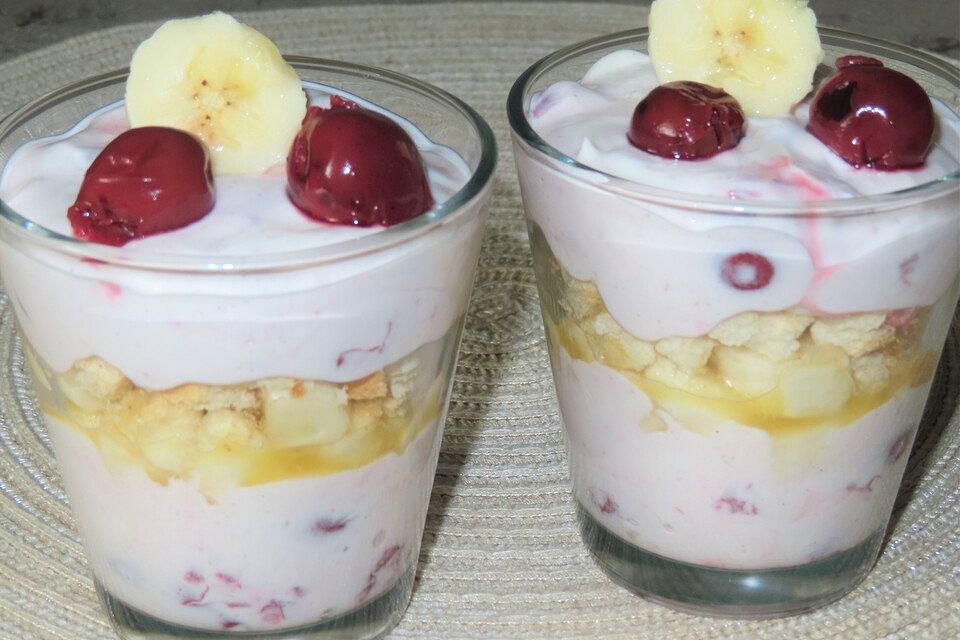 Bananen - Joghurt - Dessert