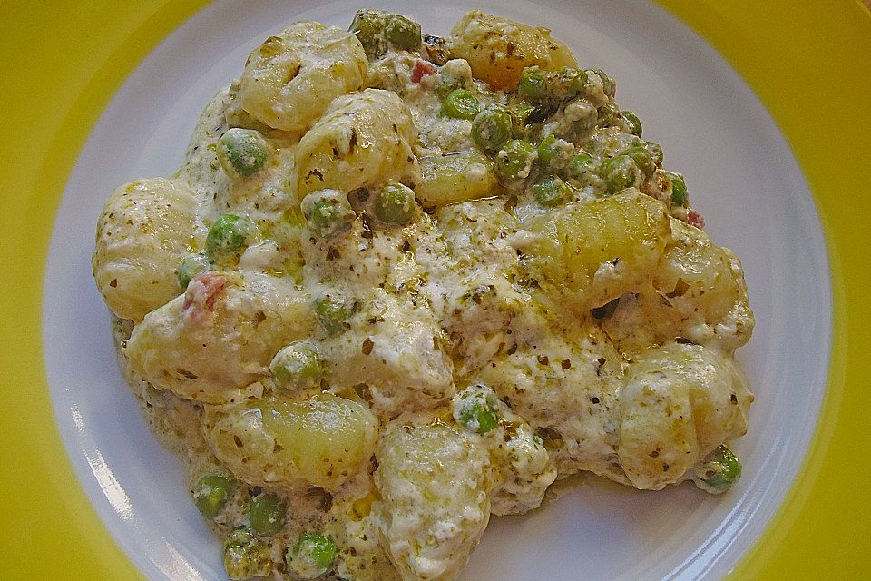 Gnocchi in Pestosoße