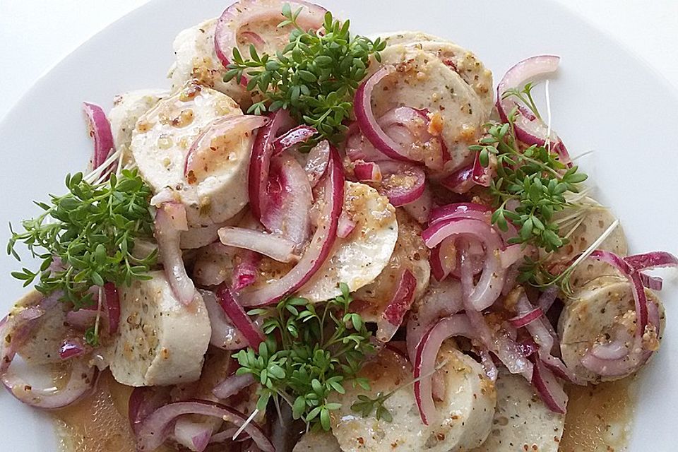 Bayerischer Weißwurst - Salat