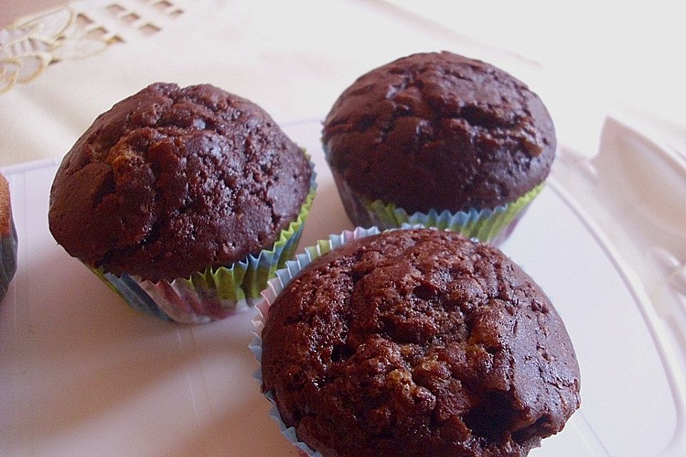 Erdnussbutter - Schokoladen - Muffins