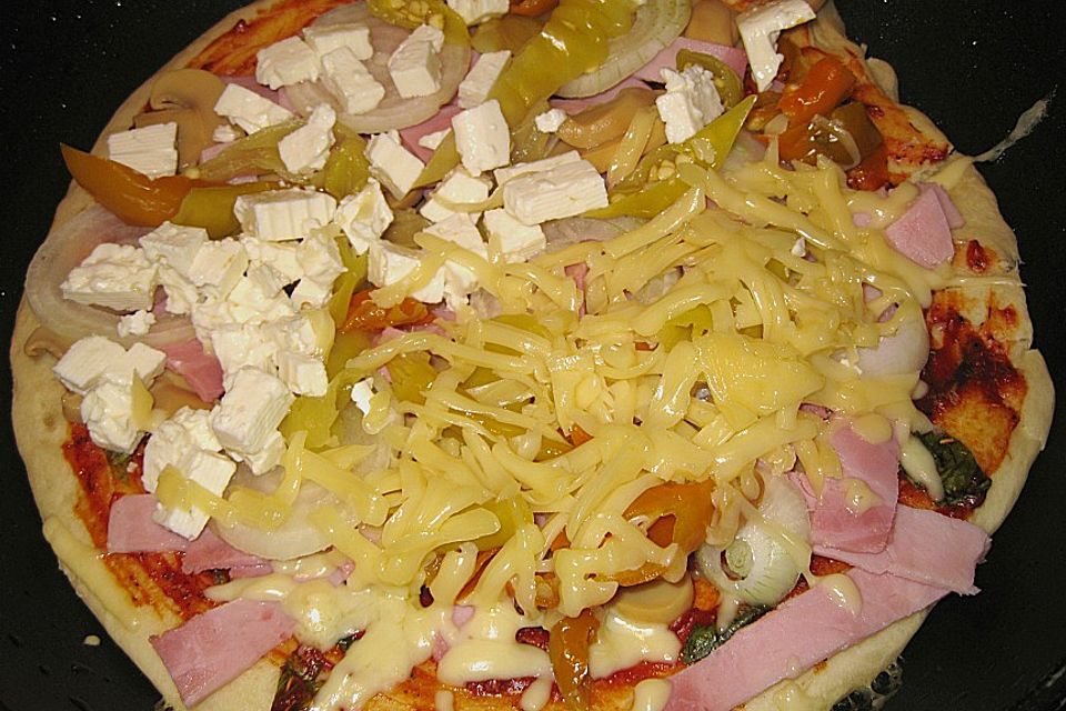 Pfannen-Pizza