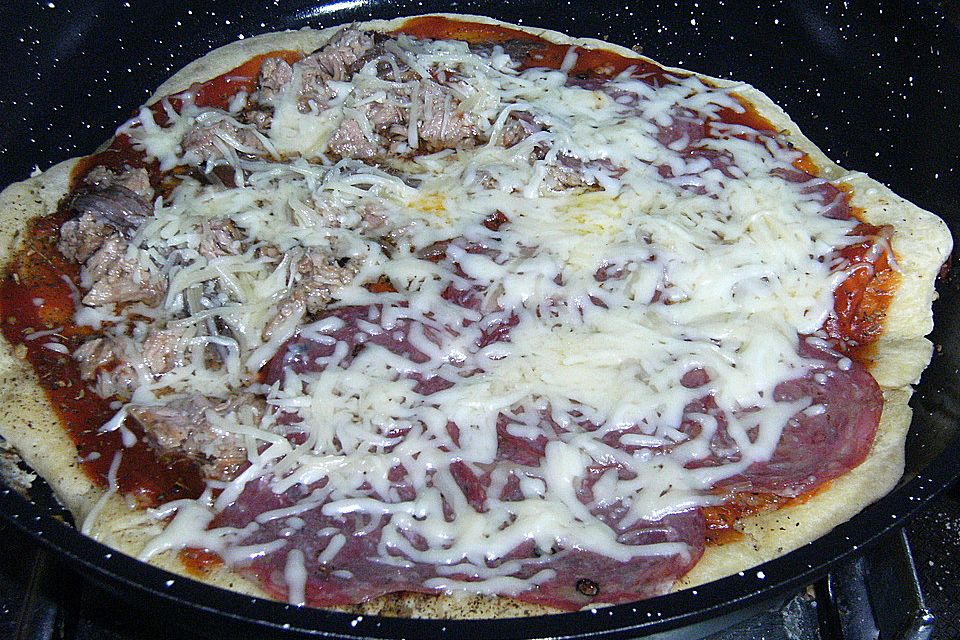 Pfannen-Pizza