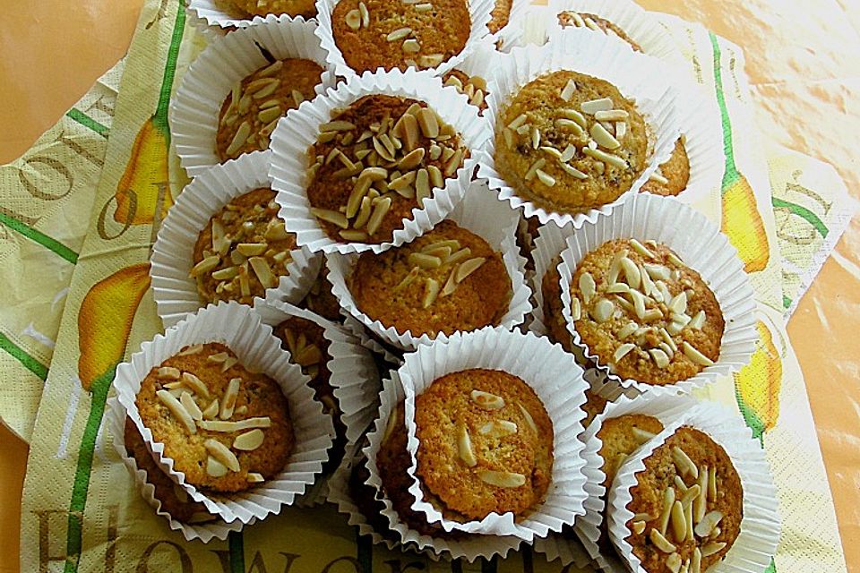 Dattel - Mandel Muffins mit Amaretto Dattel - Mandel Muffins mit Amaretto