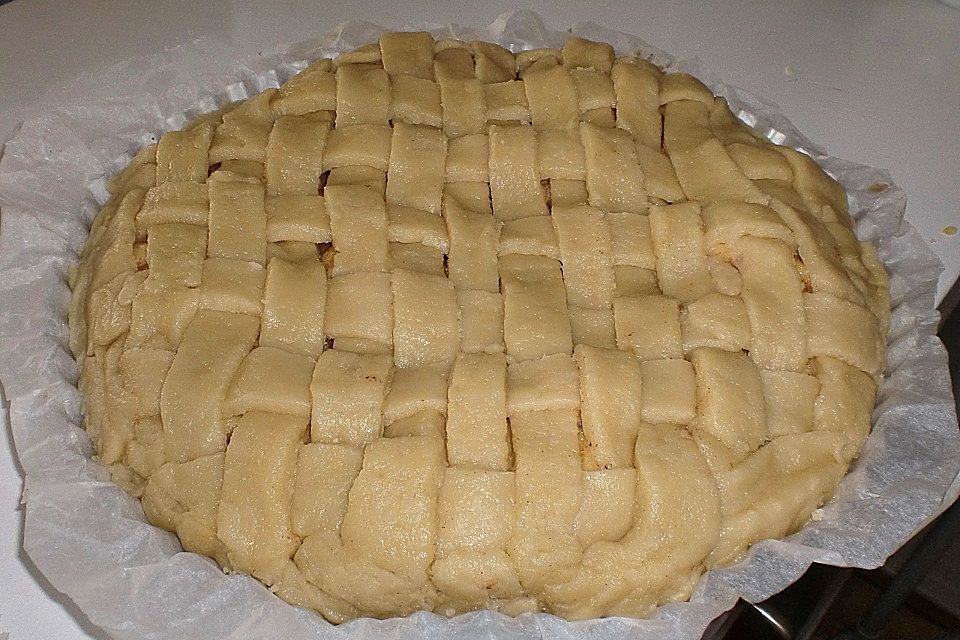 Gedeckter Apfelblechkuchen