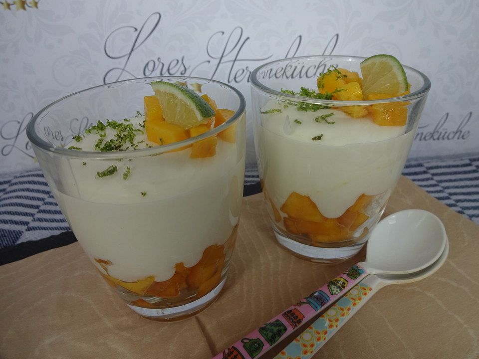 Limettencreme auf frischer Mango von MietzMietz| Chefkoch