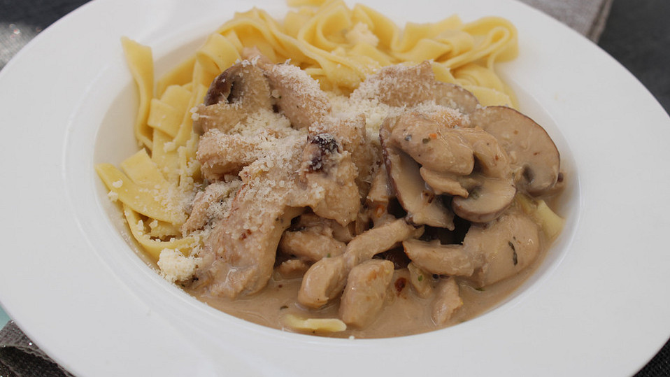 Rahm - Geschnetzeltes mit Pilzen von petisonne