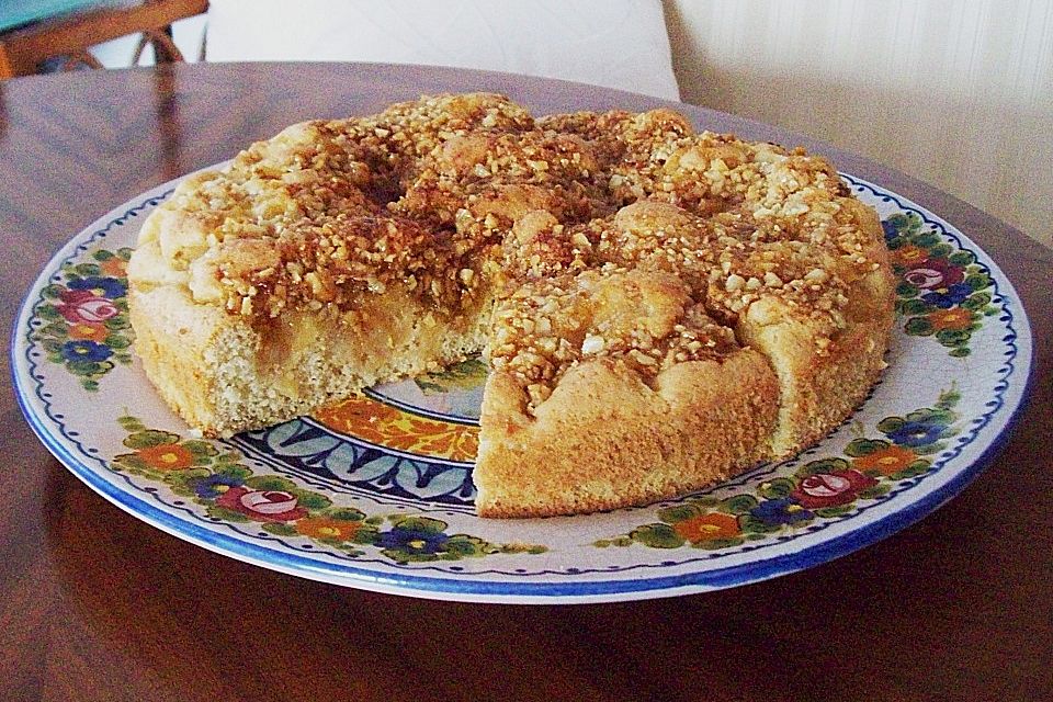 Apfel - Mandel - Kuchen mit Eierlikör