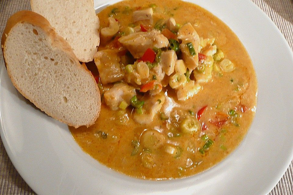 Fischcurry mit Paprika