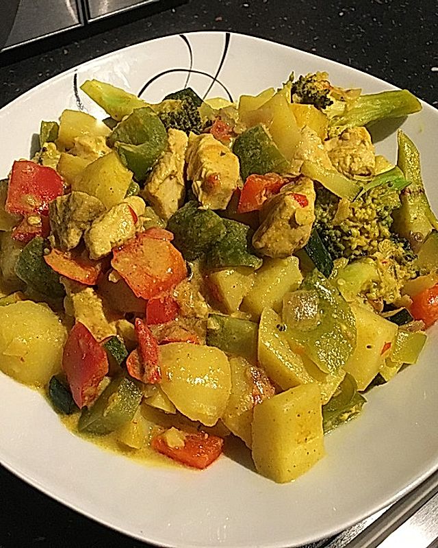 Indischer Curry - Kokostopf