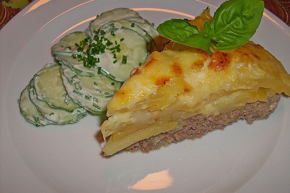 Hackfleisch - Kartoffel - Quiche