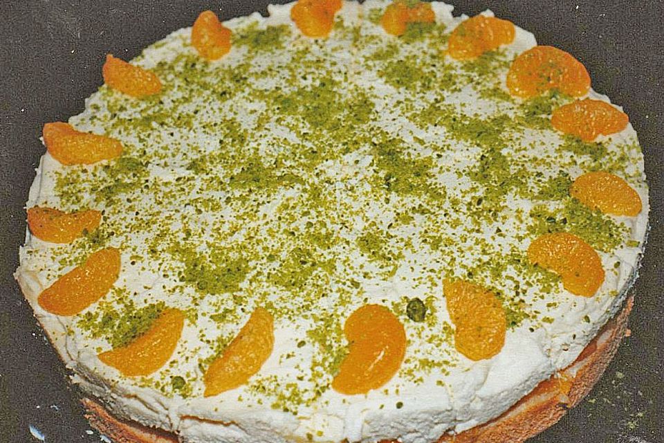 Sekttorte mit Mandarinen