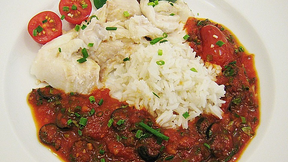 Rotbarsch Im Salzteig Gegart Mit Einer Tomaten Oliven Sauce Von Schrat Chefkoch 