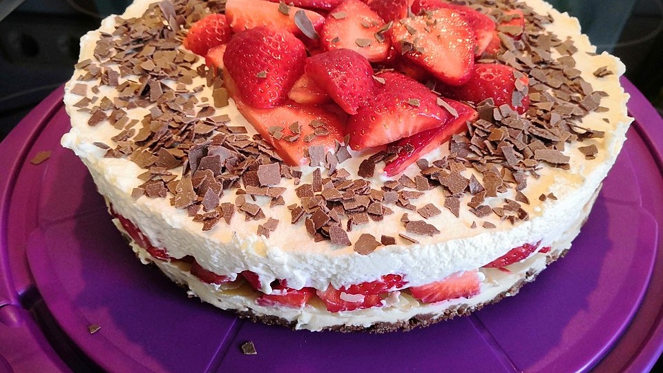 Erdbeertorte mit Frischkäse von LadySnow