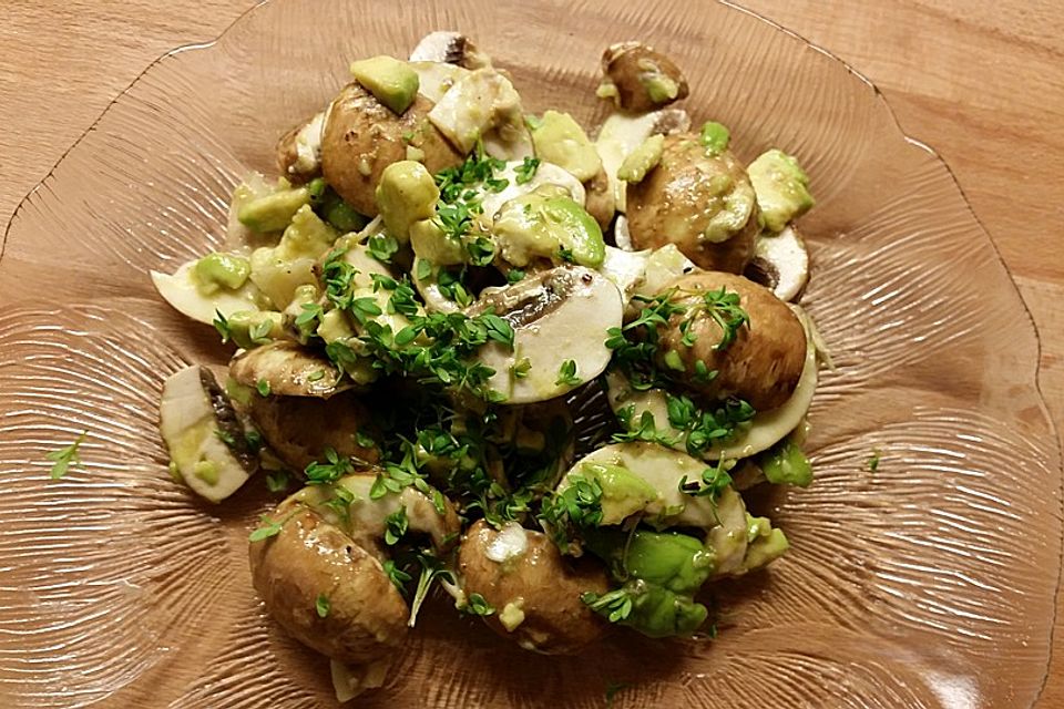 Avocado - Champignon - Salat