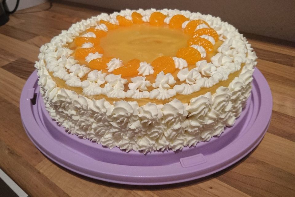 Orangen - Sauerrahm - Torte