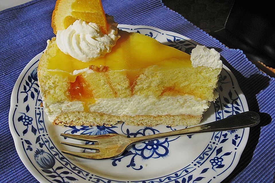 Orangen - Sauerrahm - Torte