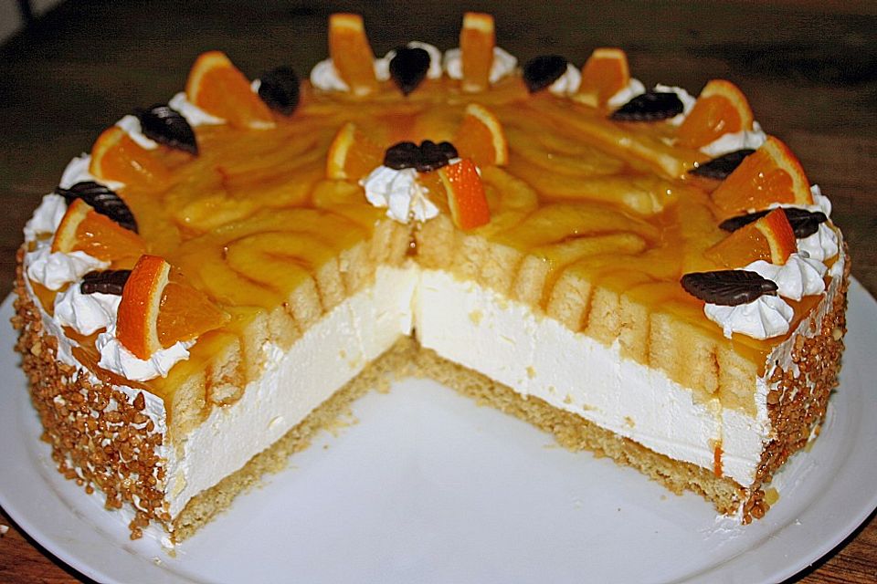 Orangen - Sauerrahm - Torte