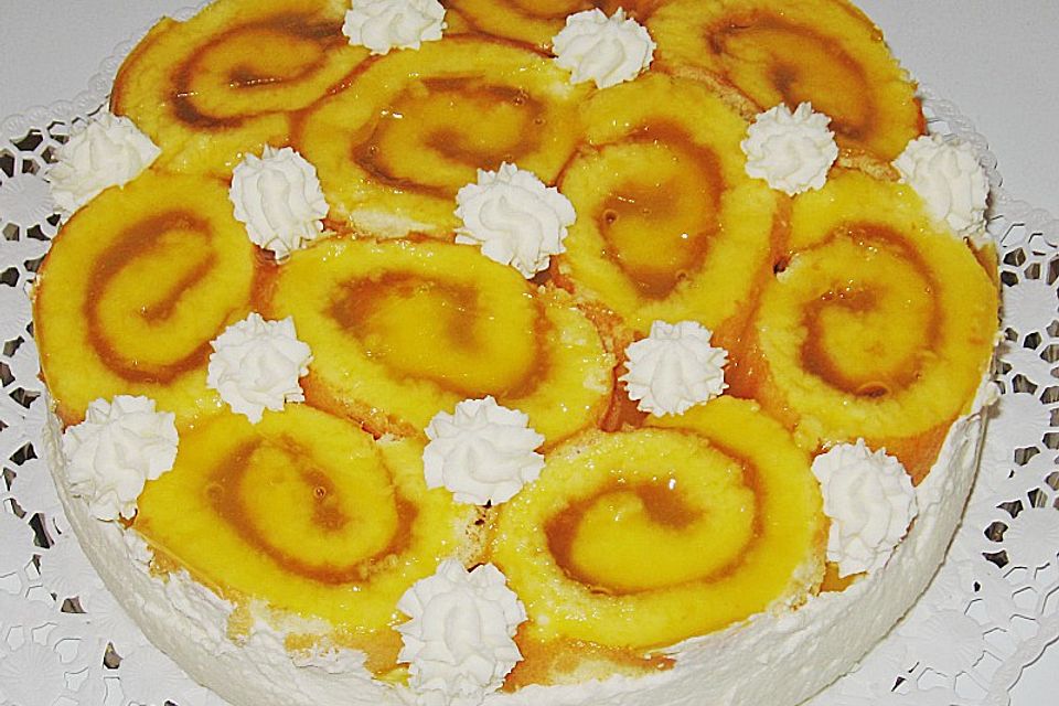 Orangen - Sauerrahm - Torte