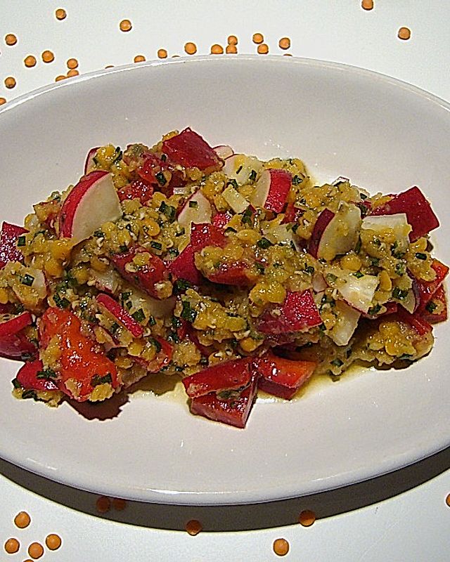 Rote Linsen - Salat