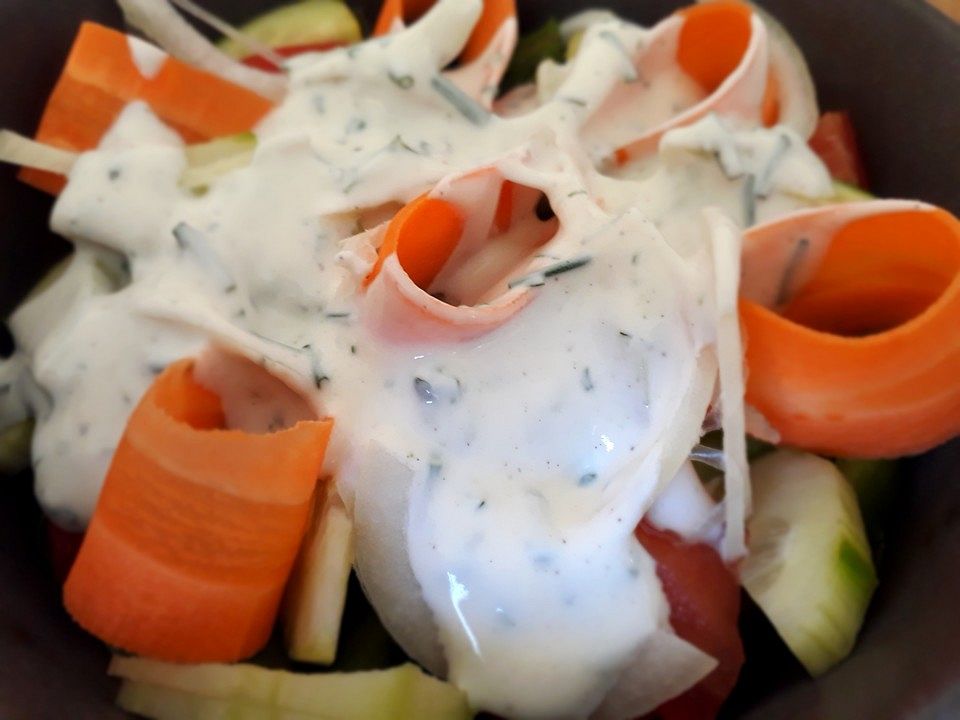 Salatdressing mit Buttermilch und Sahne von curly64| Chefkoch