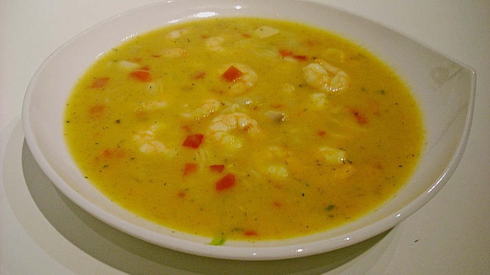 Garnelen - Kokos - Curry - Suppe von rorriMMirror Garnelen - Kokos - Curry - Suppe von rorriMMirror