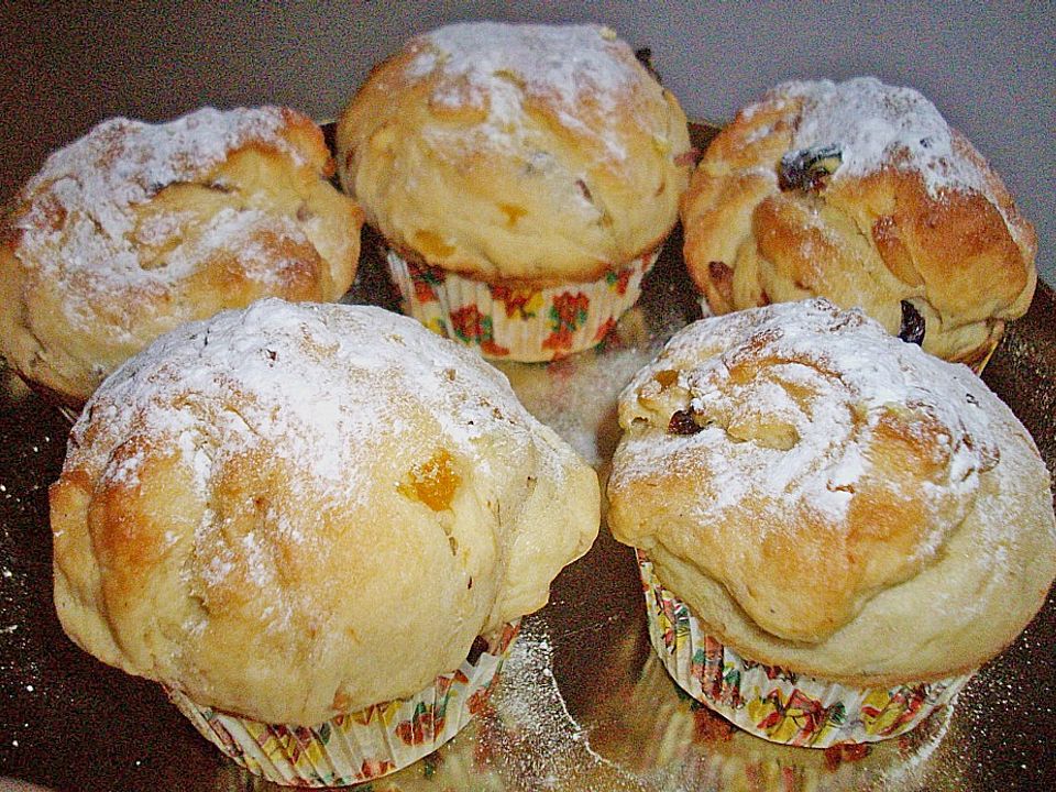 Stollen - Muffins mit Aprikosen von Bärin| Chefkoch