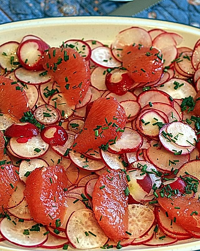 Pink Grapefruit - Radieschen - Salat