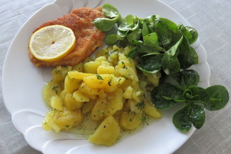 Mini - Schnitzel mit Kartoffelsalat