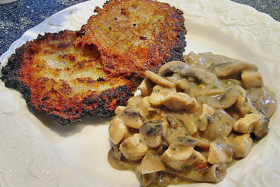 Zürcher Kalbsgeschnetzeltes mit Kartoffelrösti