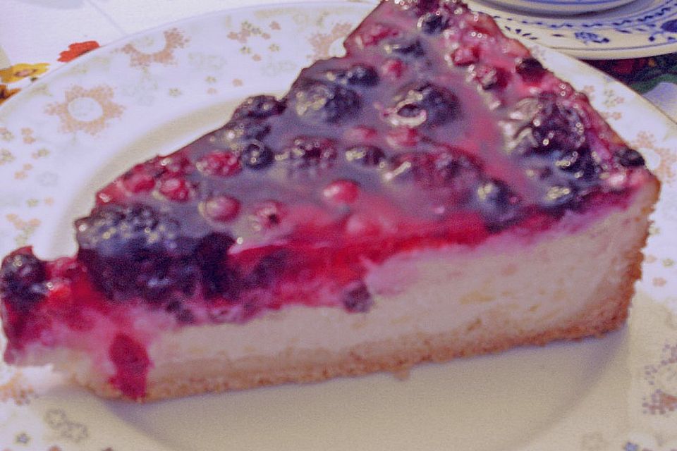 Fruchtiger Beeren - Vanille - Kuchen