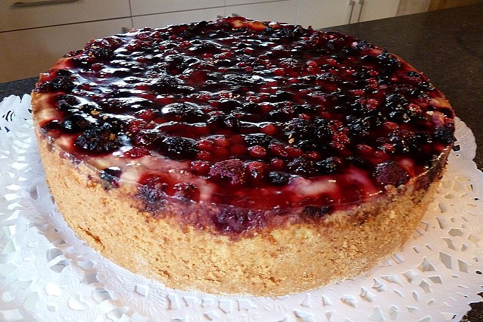 Fruchtiger Beeren - Vanille - Kuchen