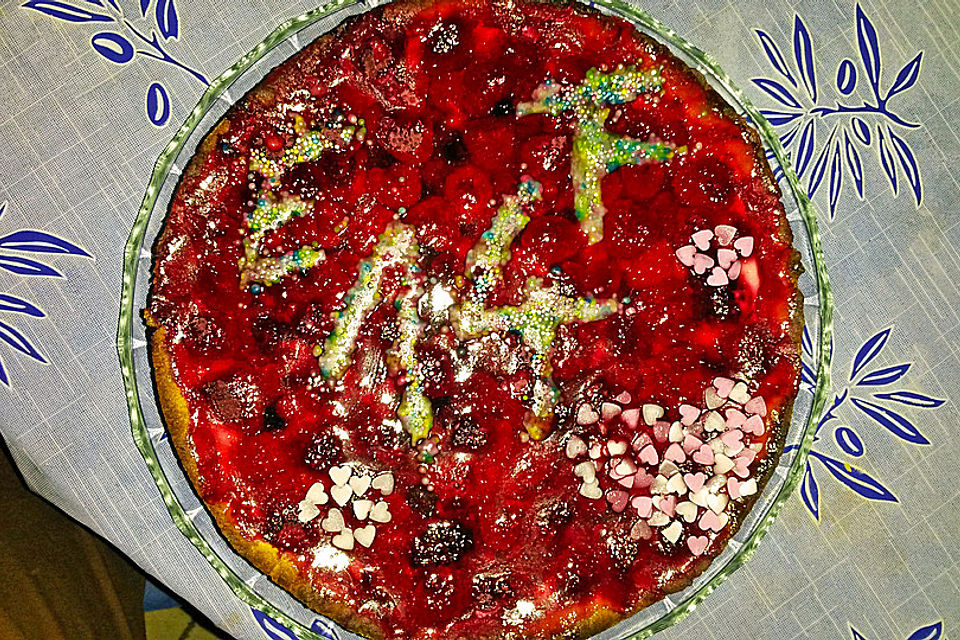 Fruchtiger Beeren - Vanille - Kuchen