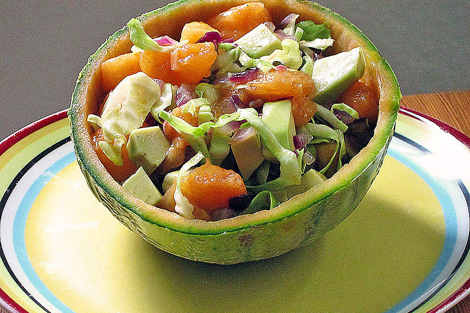 Avocado - Melonen - Salat